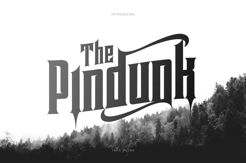 The Pindunk Font