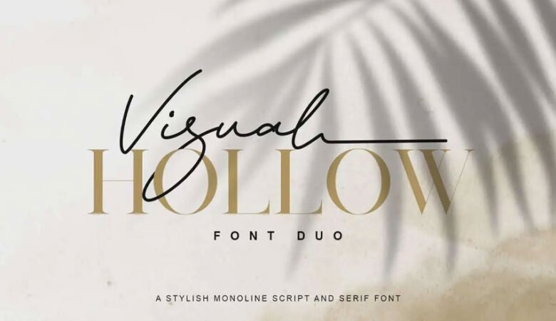 Visual Hollow Font