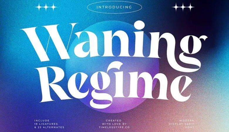 Waning Regime Font