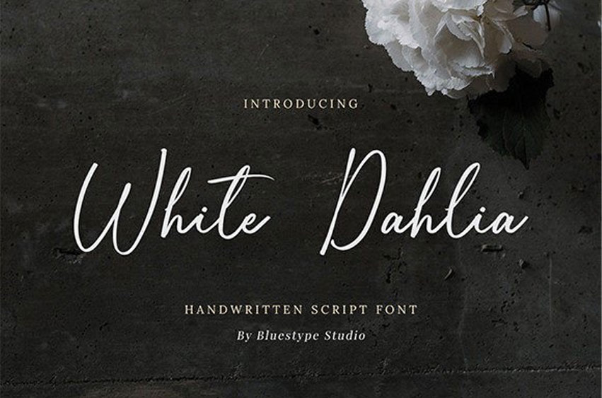 White Dahlia Font