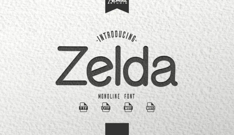 Zelda Monoline Font