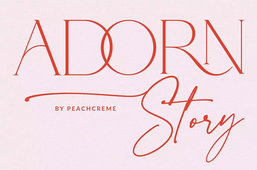 Adorn Story Font