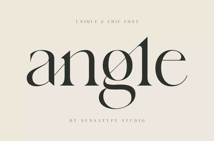 Angle Font