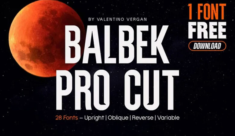 Balbek Pro Cut Font