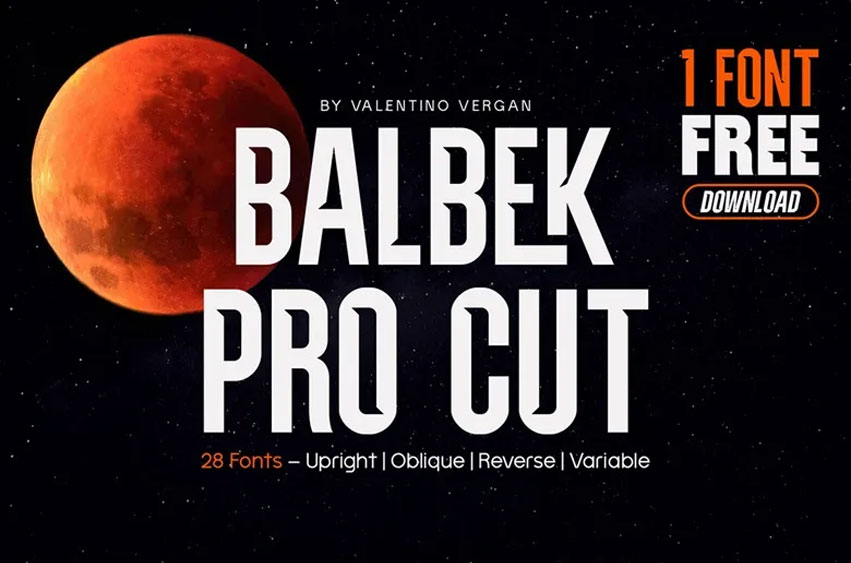 Balbek Pro Cut Font