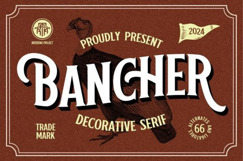 Bancher Font