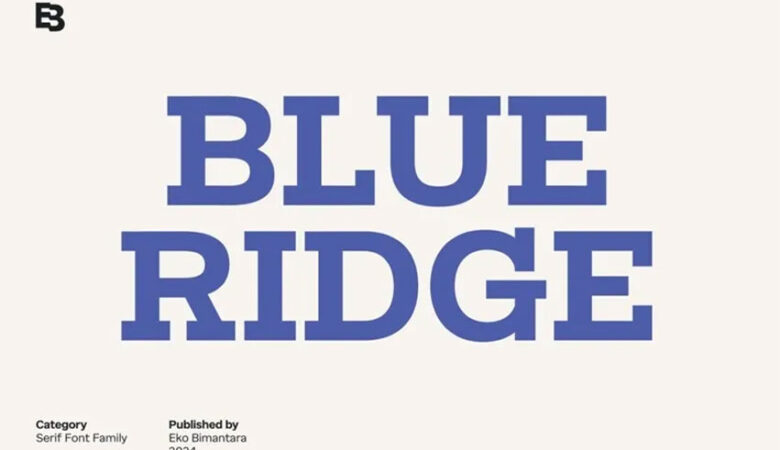 Blue Ridge Font