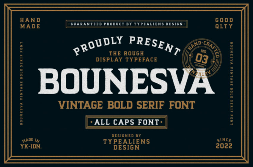 Bounesva Font