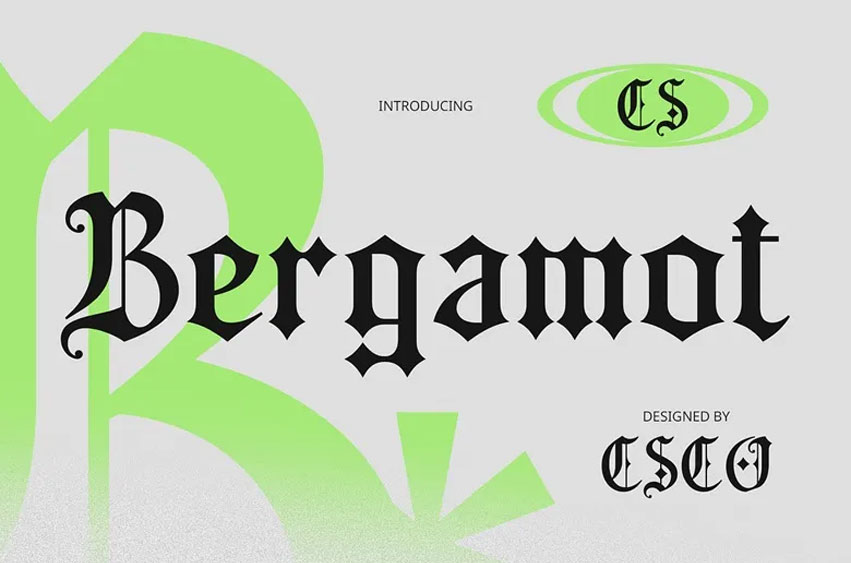 CS Bergamot Font