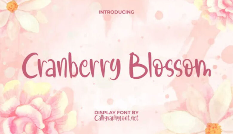 Cranberry Blossom Font