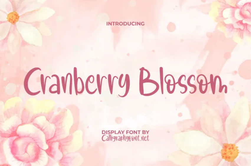 Cranberry Blossom Font