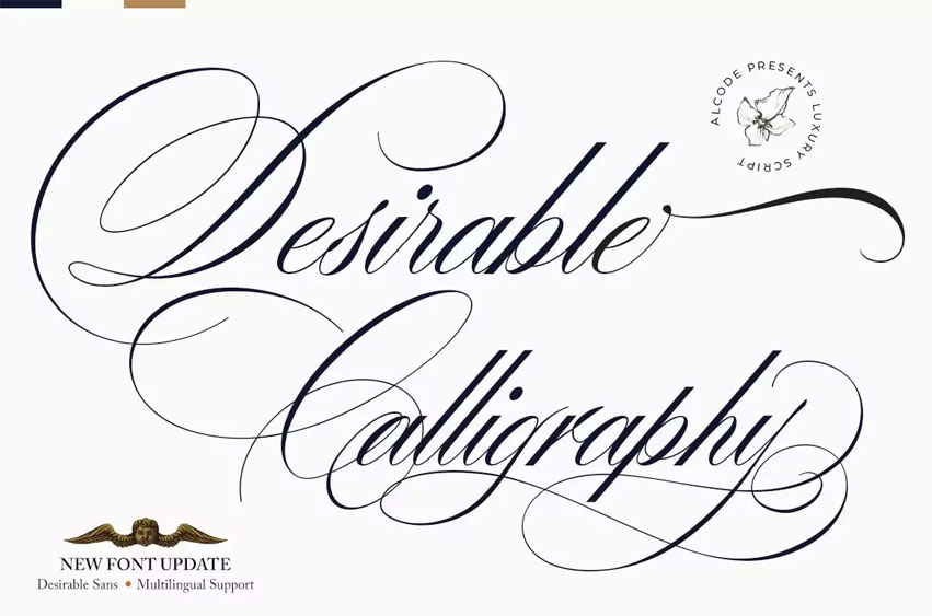 Desirable Calligraphy Font