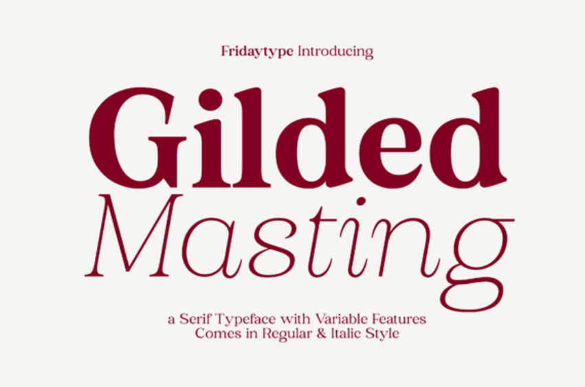 Gilded Masting Font