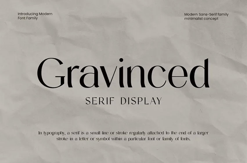 Gravinced Font