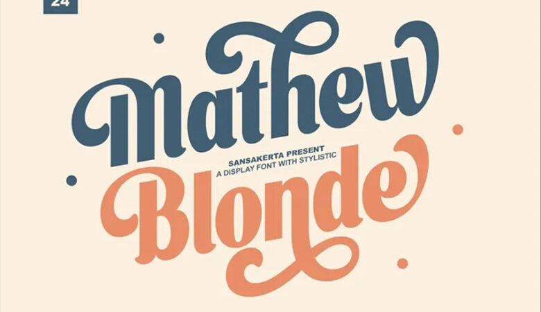 Mathew Blonde Font