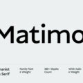 Matimo Font