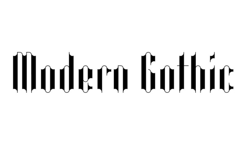 Modern Gothic Font