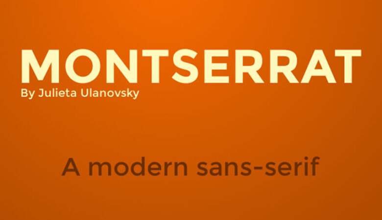 Montserrat Google Font