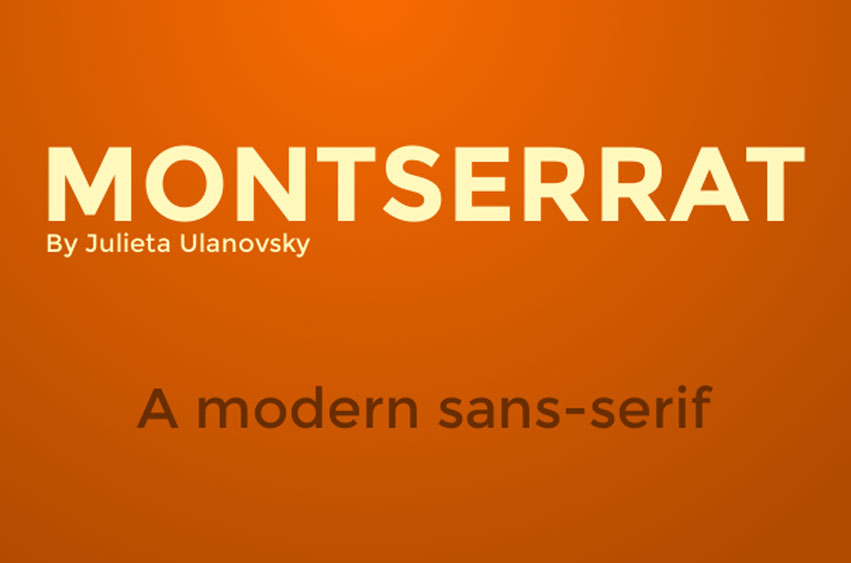 Montserrat Google Font