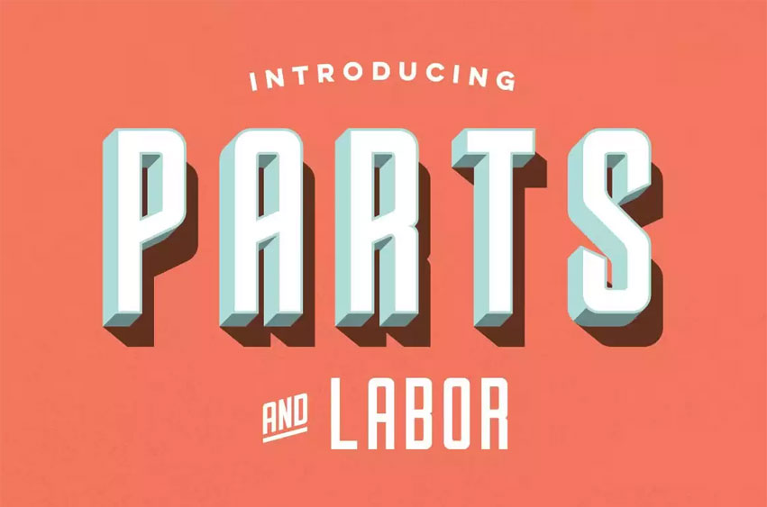 Parts and Labor Font