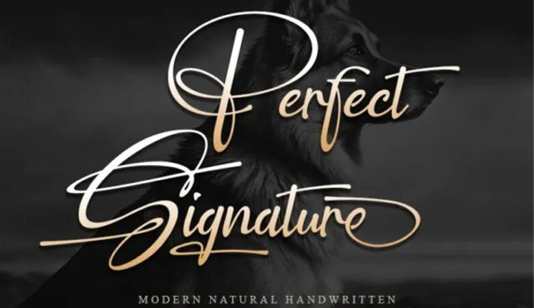 Perfect Signature Font