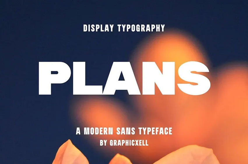 Plans Font