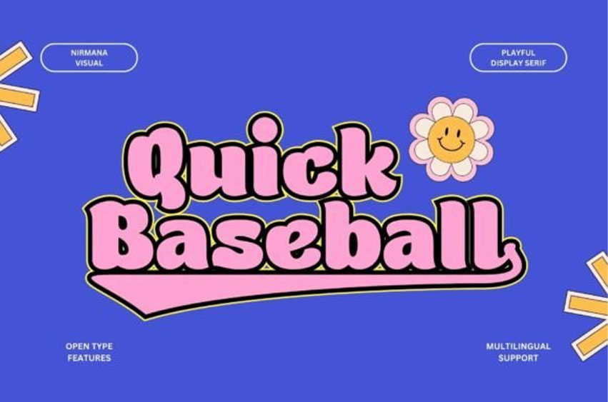 Quick Baseball Font