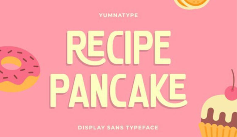 Recipe Pancake Font