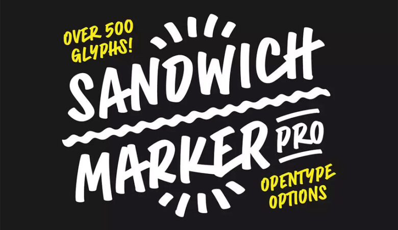 Sandwich Marker Pro Font