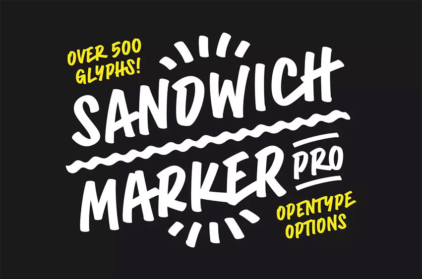 Sandwich Marker Pro Font