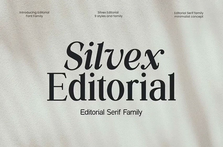 Silvex Editorial Font