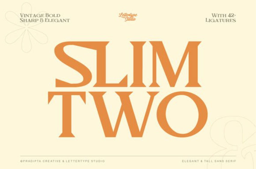 Slim Two Font