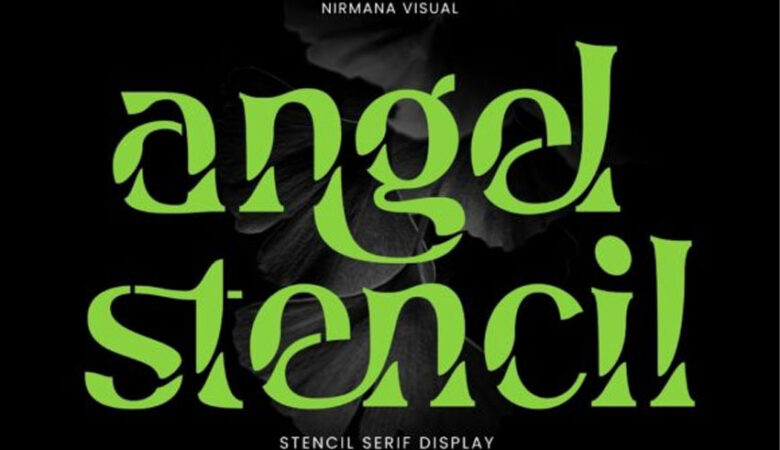 Angel Stencil Font