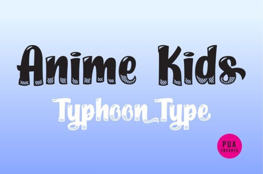 Anime Kids Font