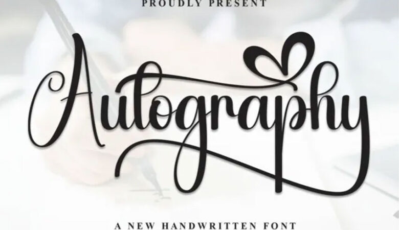 Autography Script Font