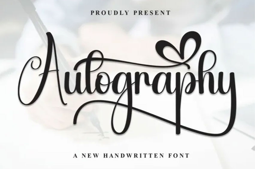 Autography Script Font