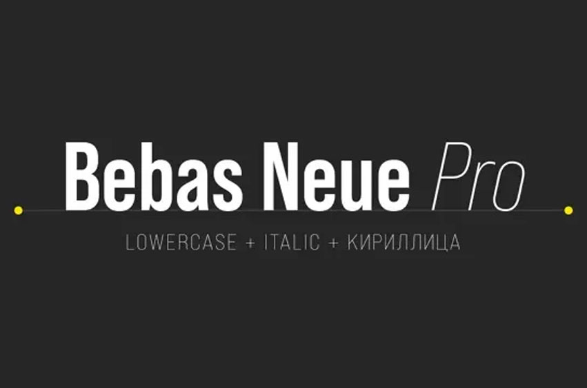 Bebas Neue Pro Font