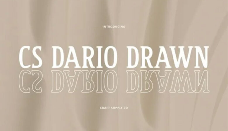 CS Dario Drawn Font