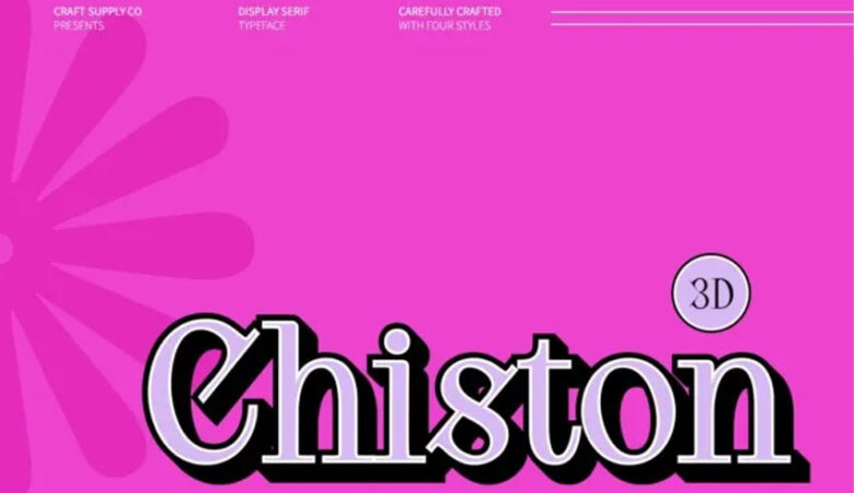 Chiston 3D Font