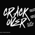 Crack Over Font