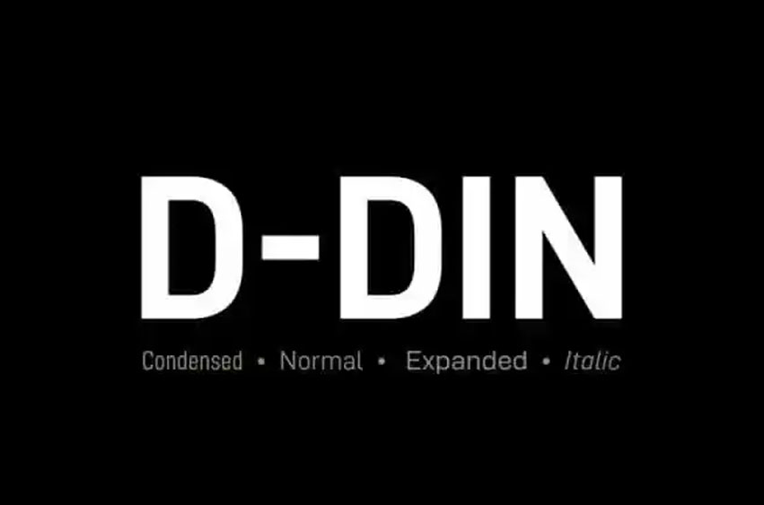 D-DIN Font