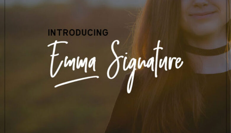 Emma Signature Font