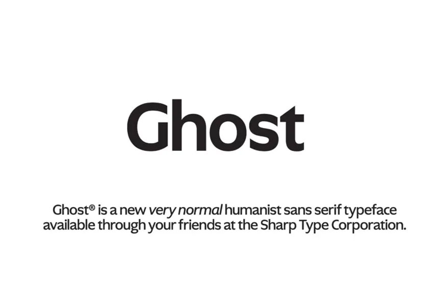 Ghost Font