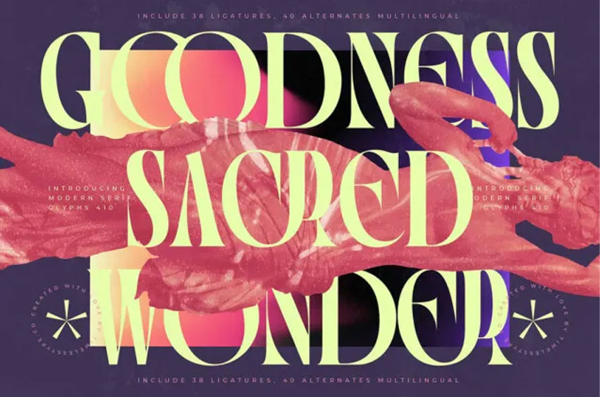 Goodness Sacred Wonder Font