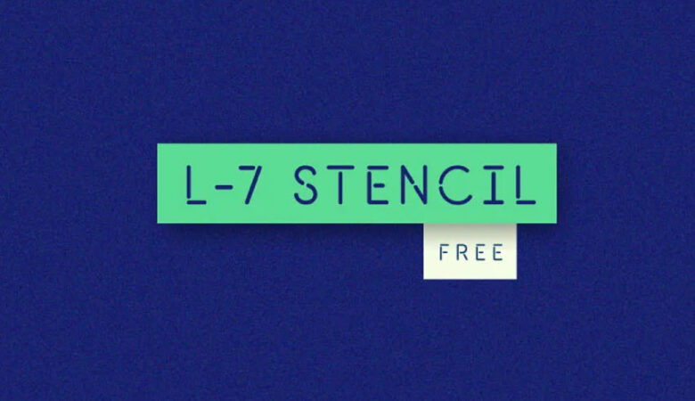 L-7 Stencil Font