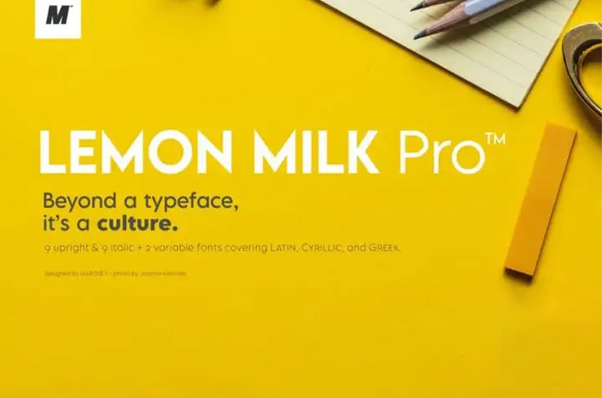 Lemon Milk Pro Font