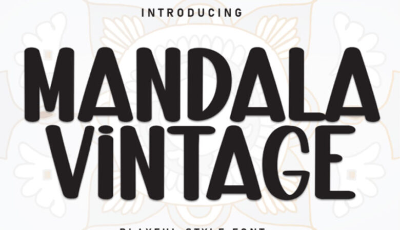 Mandala Vintage Font