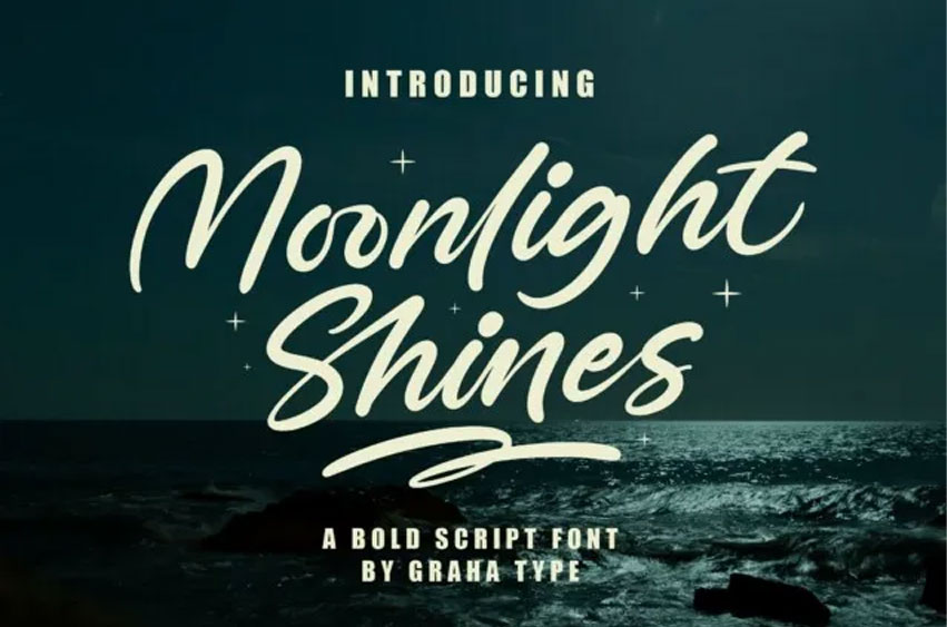 Moonlight Shines Font