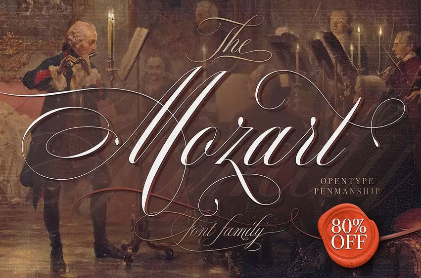 Mozart Script Font