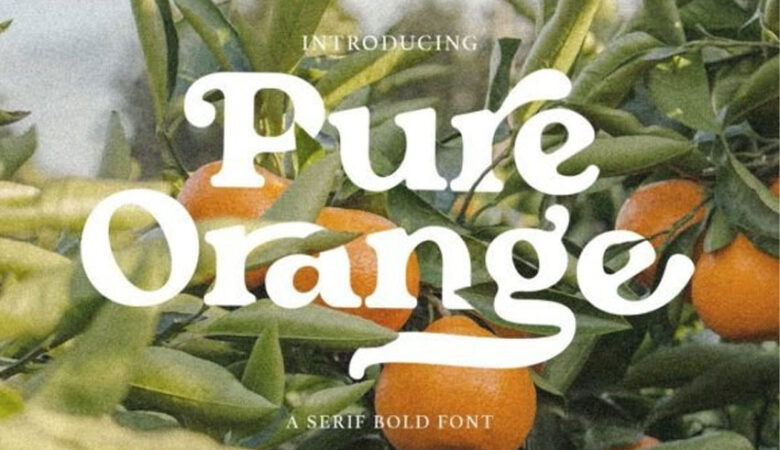 Pure Orange Font